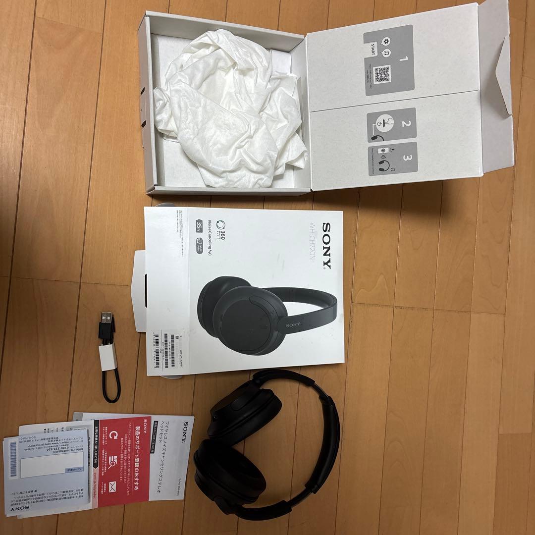 SONY ワイヤレスヘッドホン WH-CH720N/BC