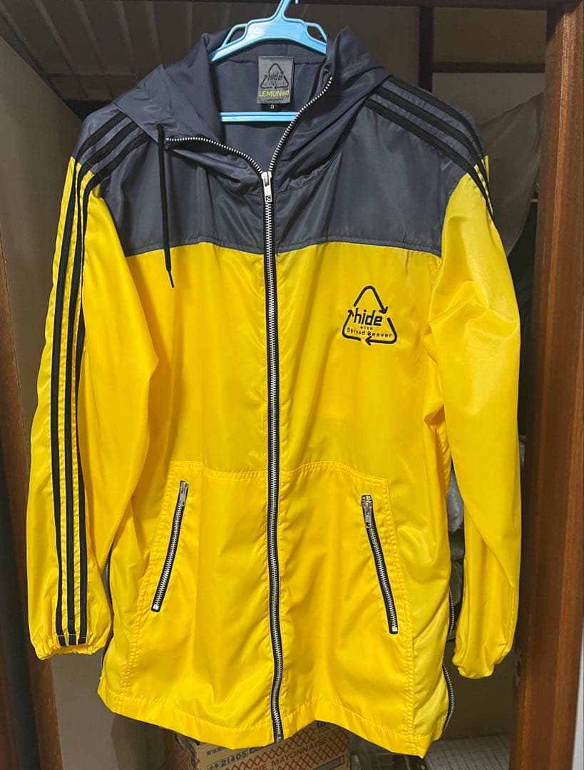 hide ラインパーカー hide刺繍ver. イエローLEMONed SHOP