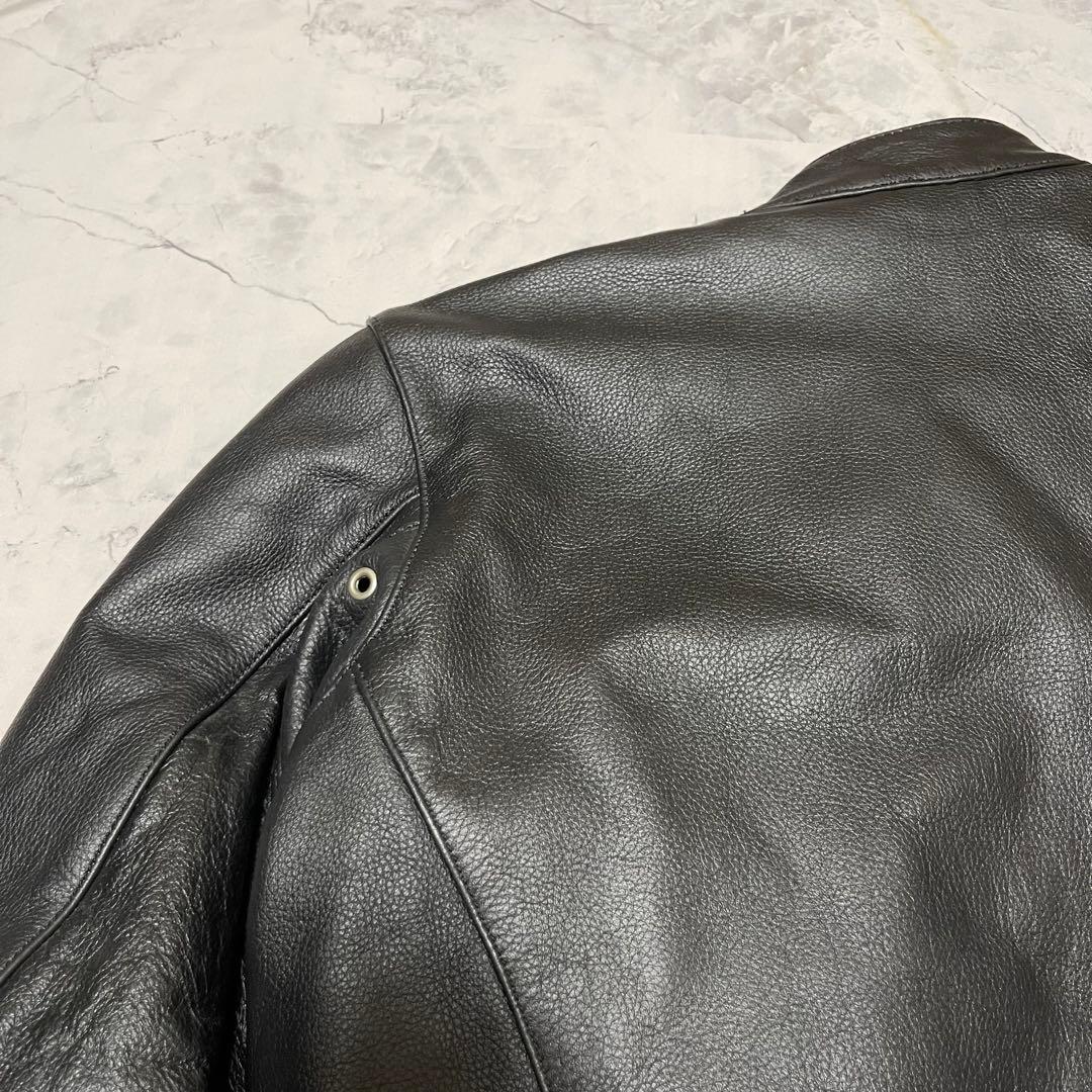 良品 FREEDOM 水牛革 レザー ジャケット シングル ライダース