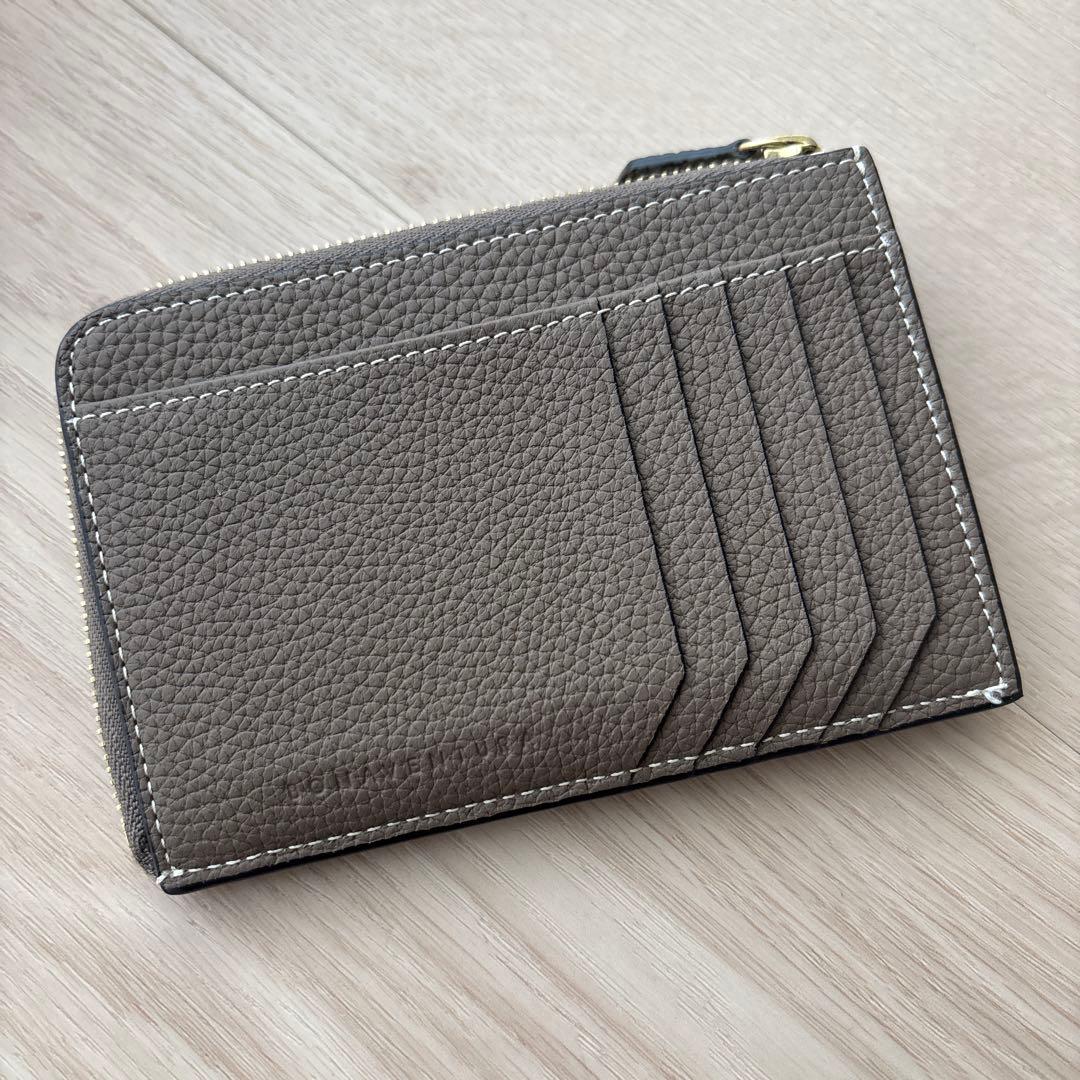 ボナベンチュラ エンベロープ ミニウォレット エトープ ベージュ ミニ財布