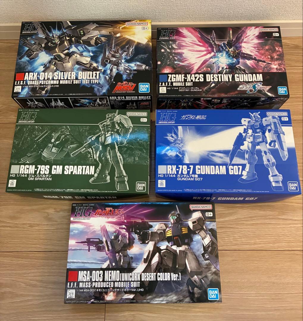 ガンプラまとめ売り　HG5点セット※プレミアムバンダイ限定品あり