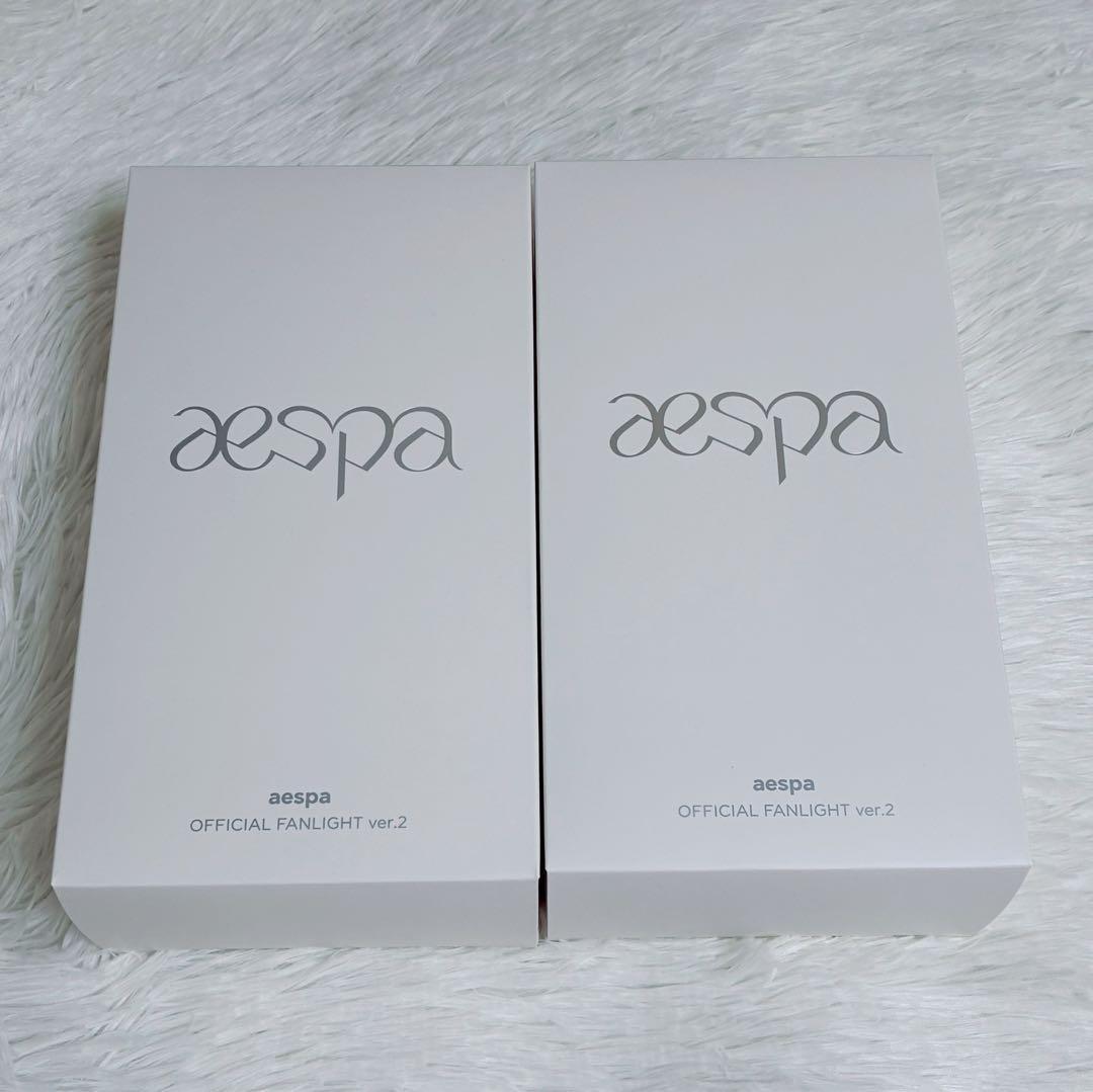 ２個セット　ペンライト ver.2 aespa トレカ4枚付き　公式　新品未開封