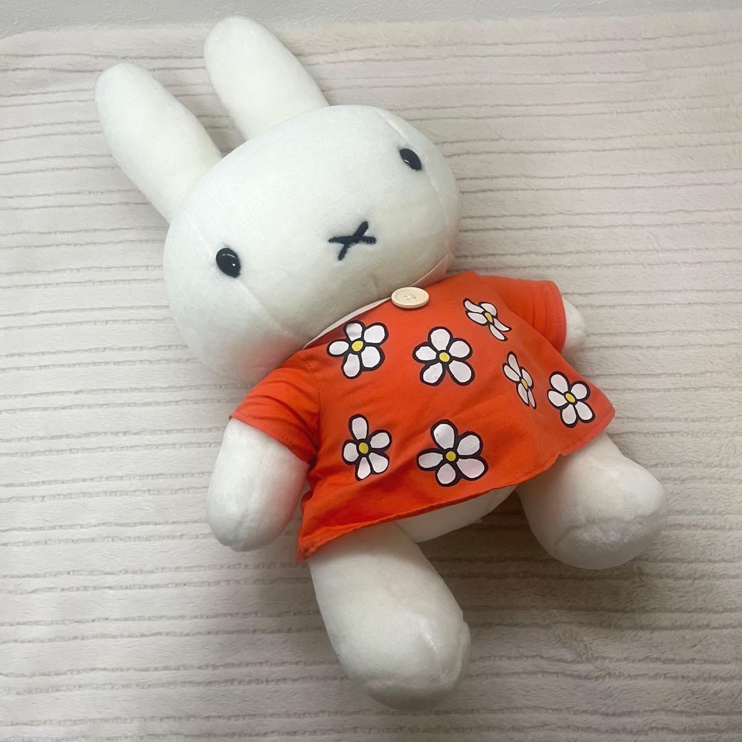 【希少】ミッフィー　セキグチ　レトロ　ぬいぐるみ　miffy レア　花柄