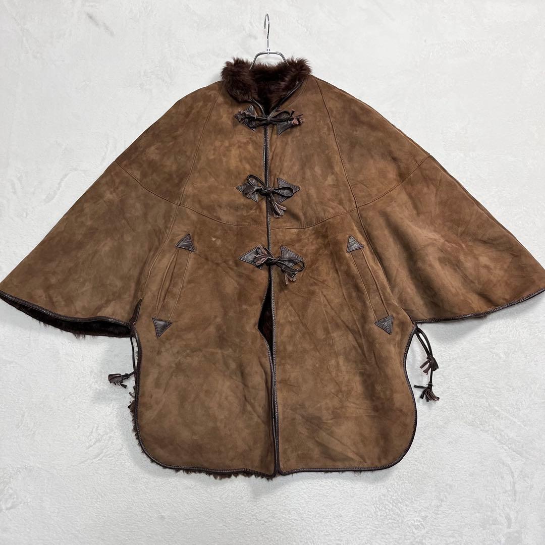 リアルムートン カウボーイマント 本革 毛皮 THE LEATHER RANCH