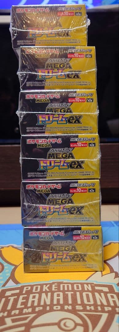 ポケモンカード MEGAドリームex 6Box未開封（シュリンク付き）