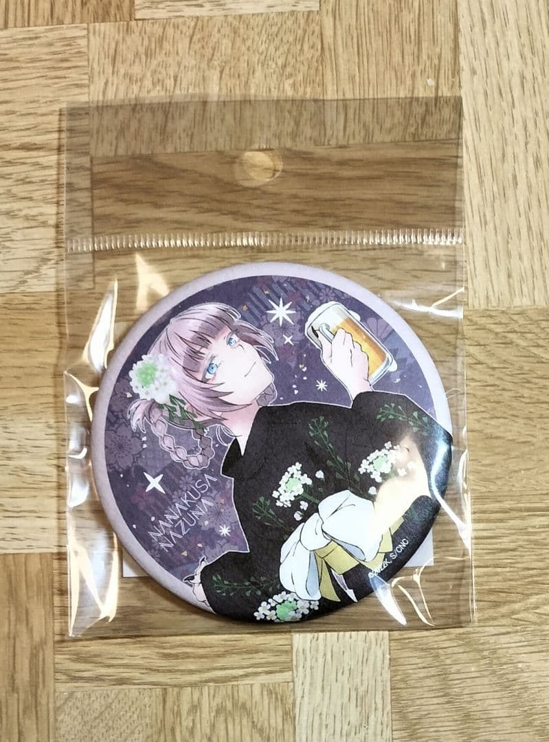 よふかしのうた　和紙風缶バッジ　浴衣ver. ナズナ
