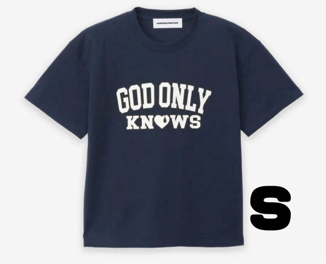 岩田剛典　GOD ONLY KNOWS ロゴTシャツ　ネイビー　Sサイズ