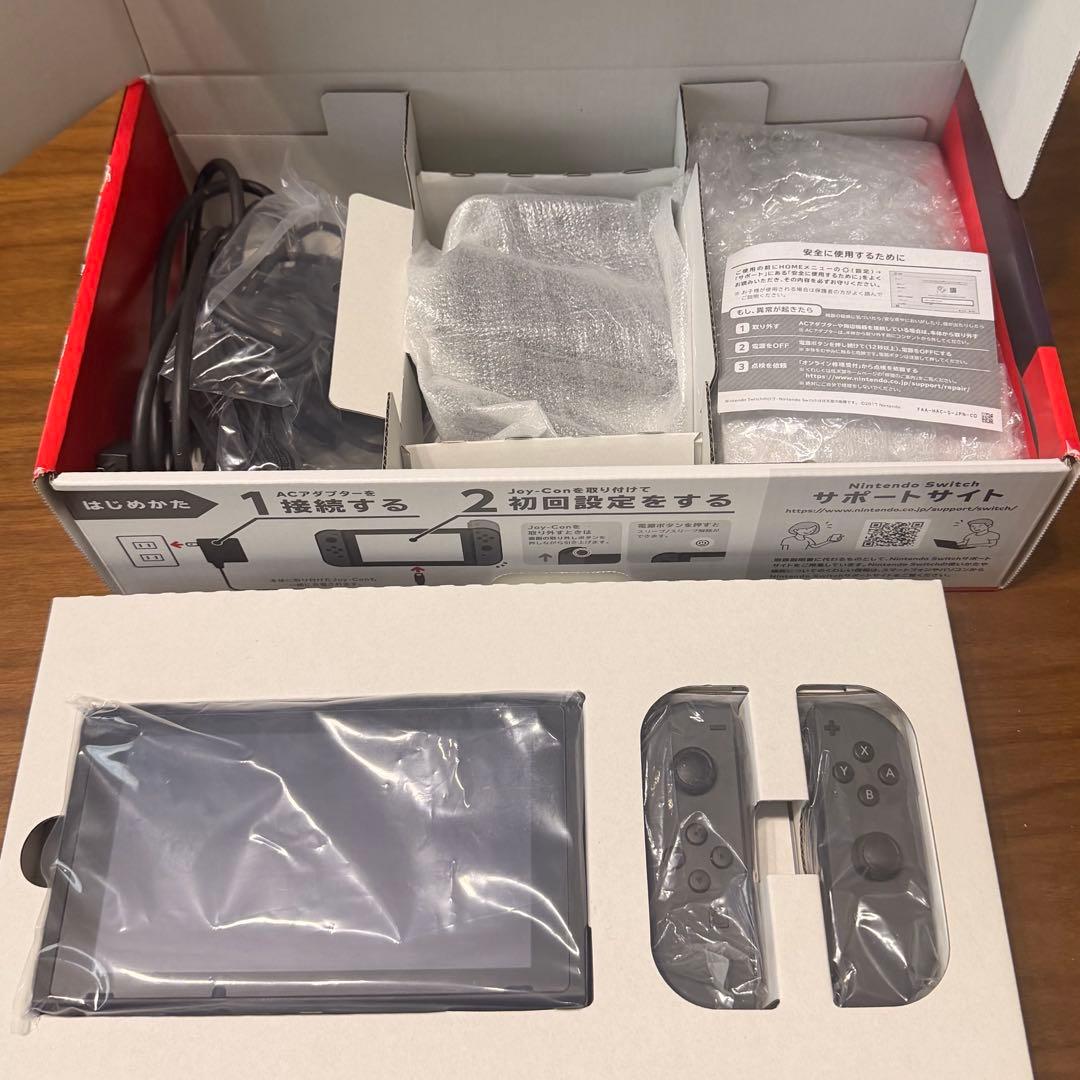 Nintendo Switch 本体 Joy-Con付き　グレー　箱あり