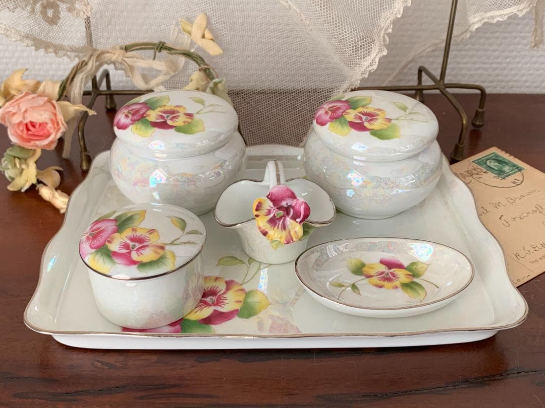 ✨特別価格✨オールドノリタケプチドレッシングセットビスクドール用アンティーク