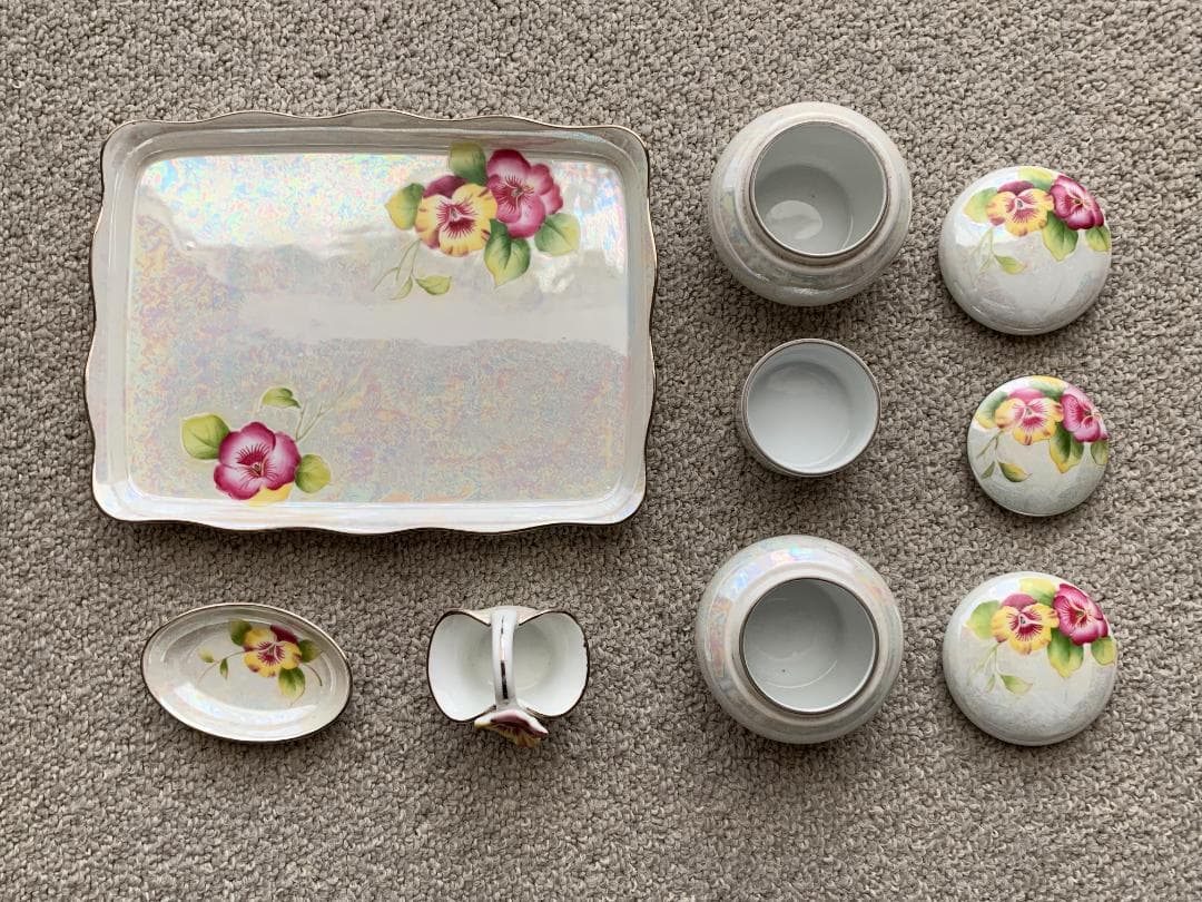 ✨特別価格✨オールドノリタケプチドレッシングセットビスクドール用アンティーク