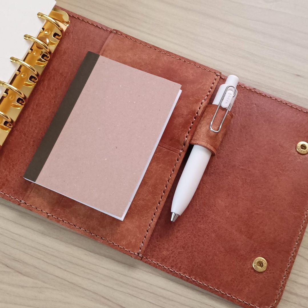 ミニ6 システム手帳 コニャック