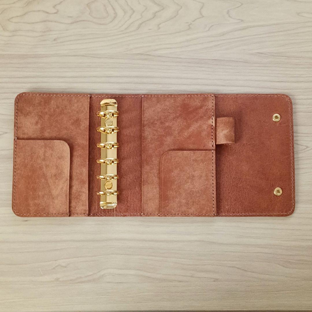 ミニ6 システム手帳 コニャック