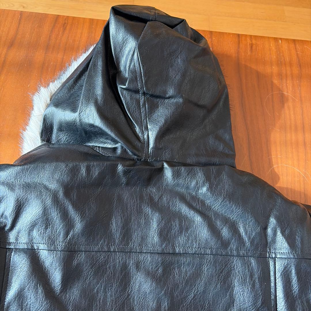 C*t様 正規店購入ArguE CulturEフード付き ファー切替 レザージャ