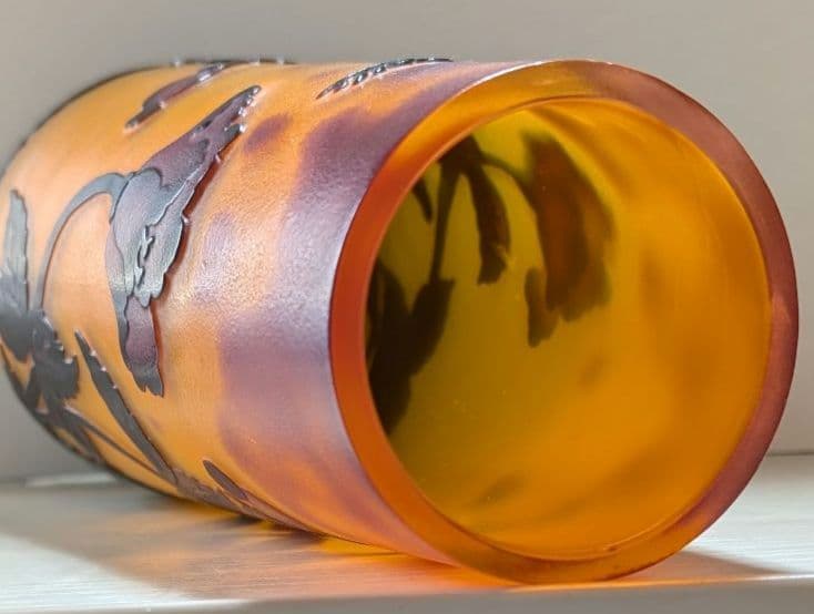 【エミールガレ】 花のガラス製花瓶