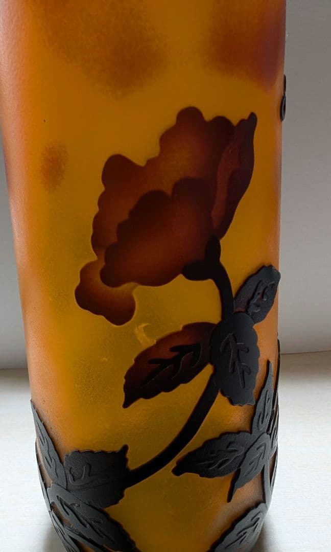 【エミールガレ】 花のガラス製花瓶