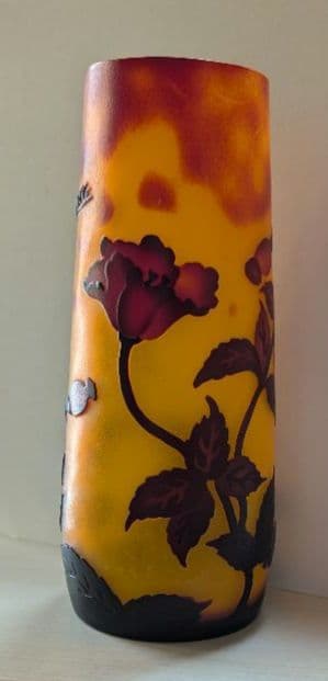 【エミールガレ】 花のガラス製花瓶