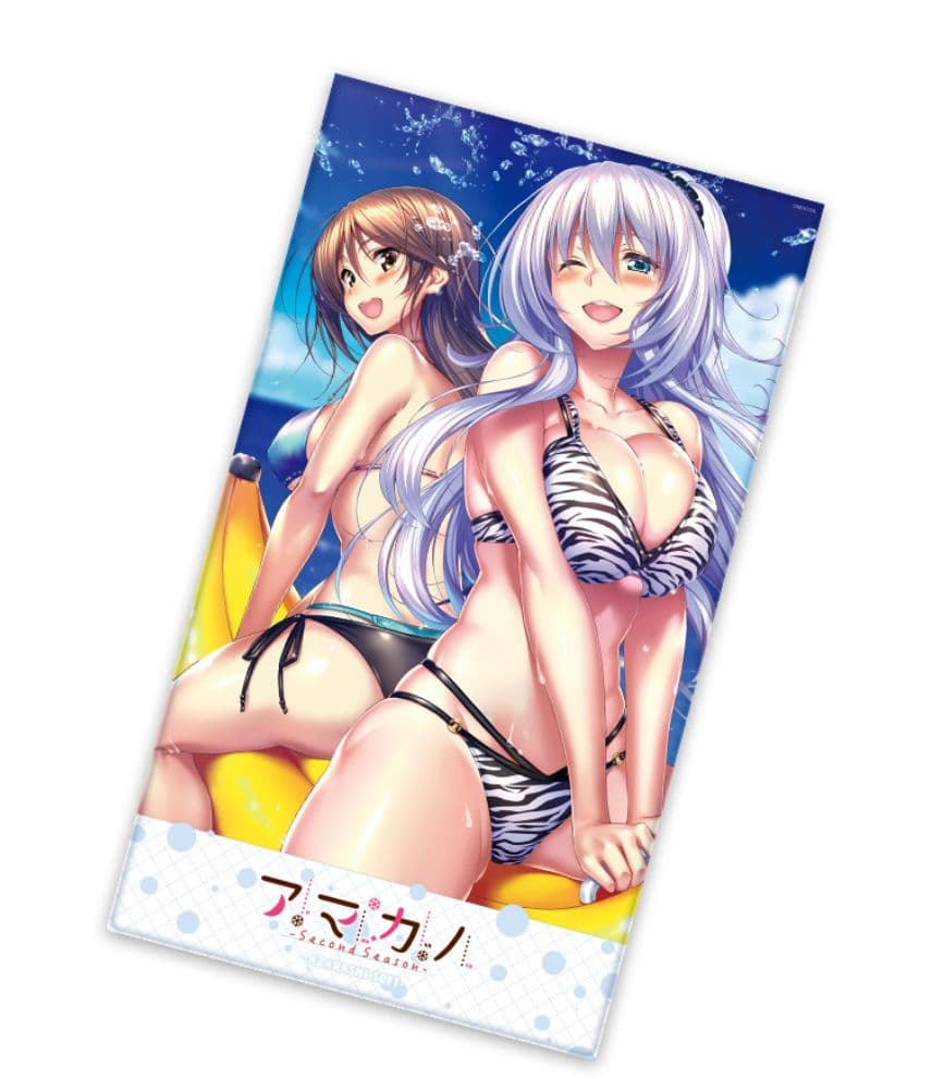 完全未使用正規品 アマカノ2s 穂波&涙香 オリジナルビッグタオル