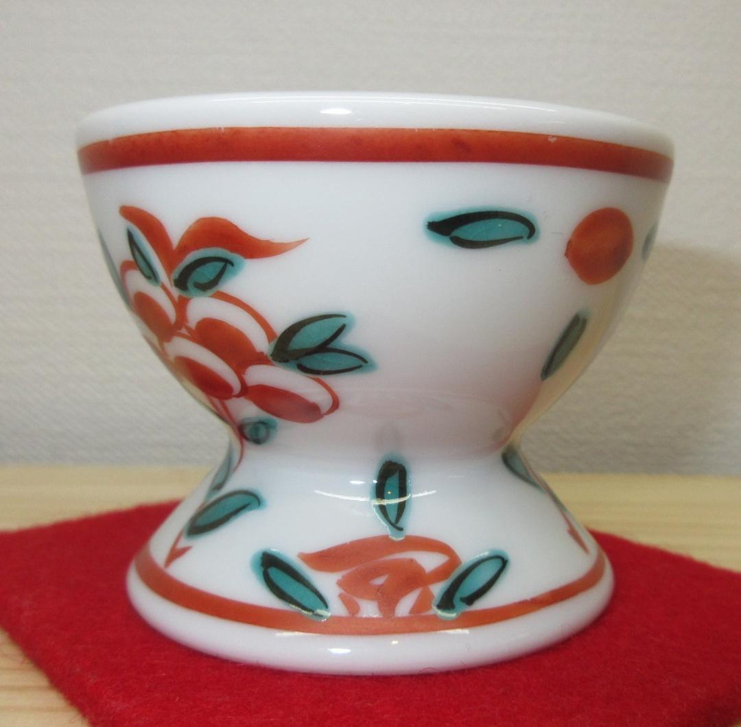 送料込【逢絢亭】茶道具 蓋置 京焼 呉須 赤絵 千切蓋置 小峠丹山 共箱入り