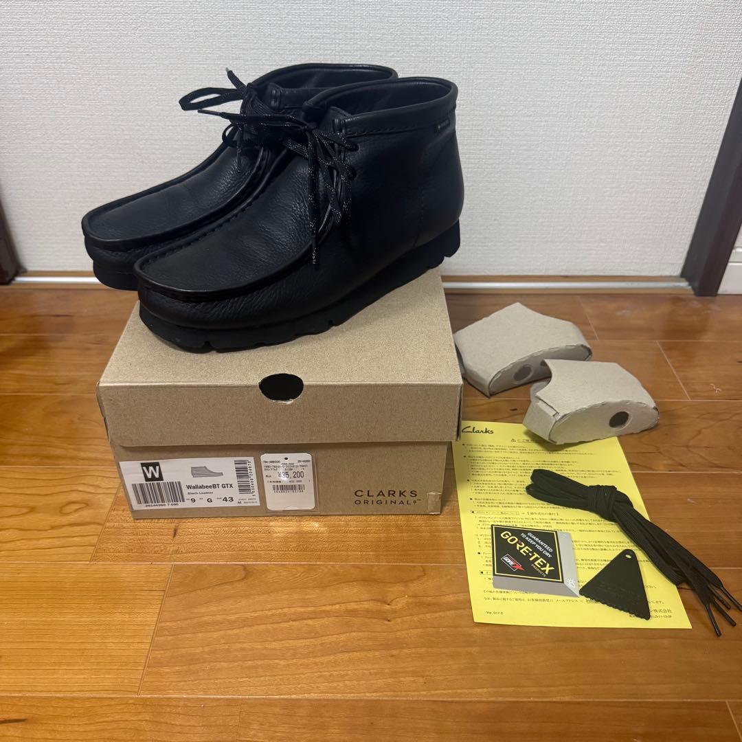 UK9 clarks クラークス ワラビー ブーツ ゴアテックス GTX