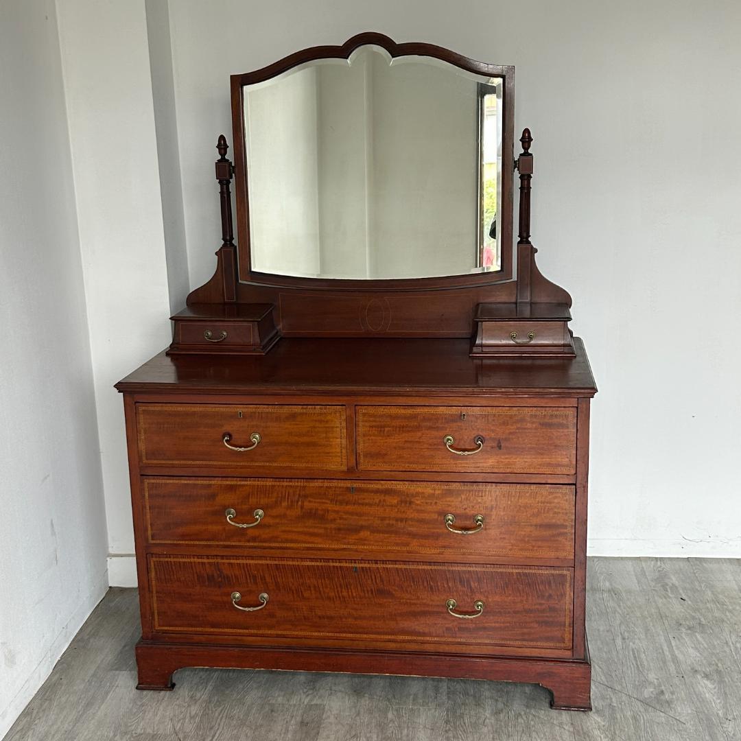 イギリス アンティーク家具 ドレッシングチェスト 鏡台 1930年頃 803A