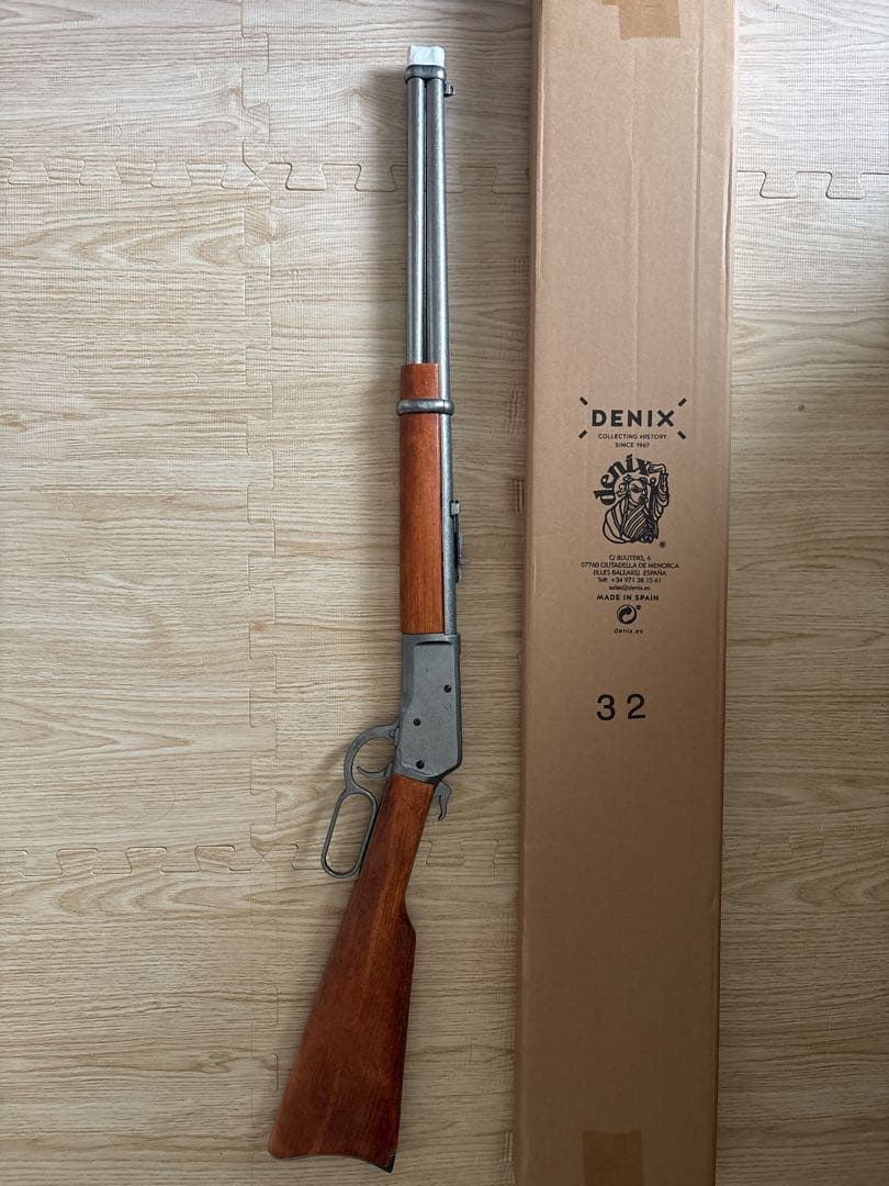 DENIX モデルガン シルバー/ブラウン ウィンチェスターM1892