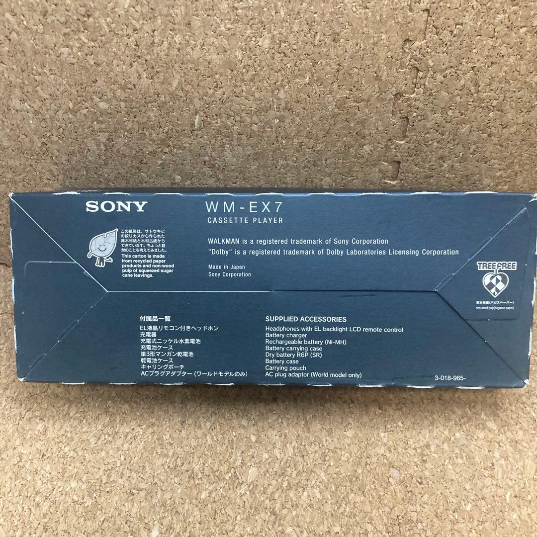 【希少】SONY WM-EX7 カセットウォークマン 付属品付き