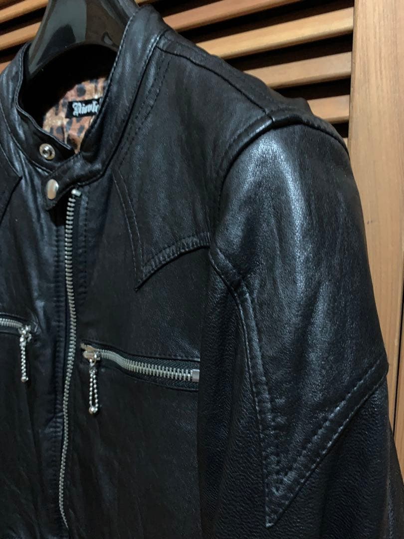 シングルライダースジャケットM美品
