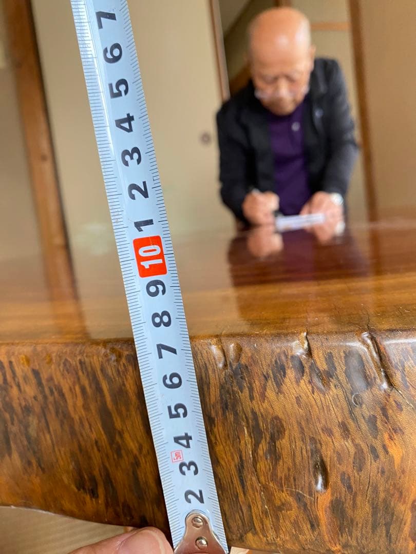 一枚板　アンティーク　机　ローテーブル