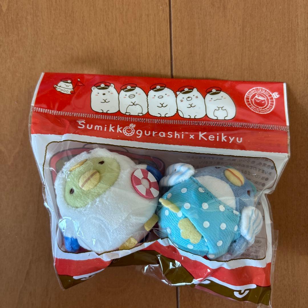 【数量限定】＊すみっコぐらし×京急　てのり（ぺんぎん？＆ぺんぎん（本物））1点