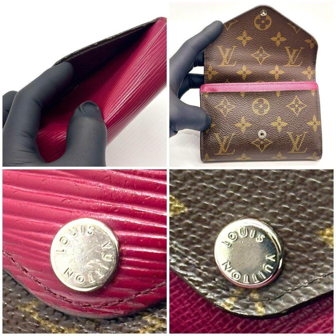 s*様 ルイヴィトン 三つ折り財布 モノグラム ポルトフォイユ・マリールー コン