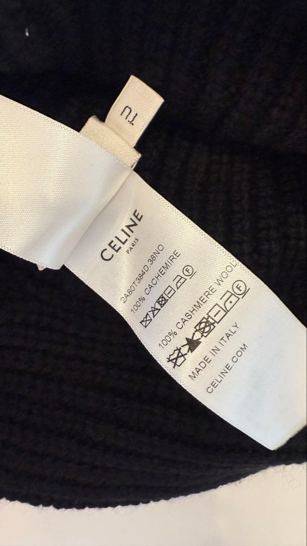 正規品CELINE クロシェハット ビーニー ニット帽 バケットハット バケハ