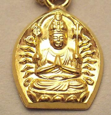 千手観音 ペンダントトップ 縁起物 24k