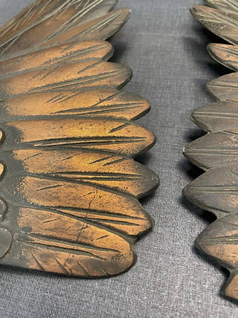 限定値下　まごころ堂　銅器の鷹　銅製　置物　5783