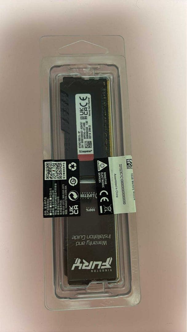 Kingston FURY BEAST DDR4 メモリー16gb6000mhz