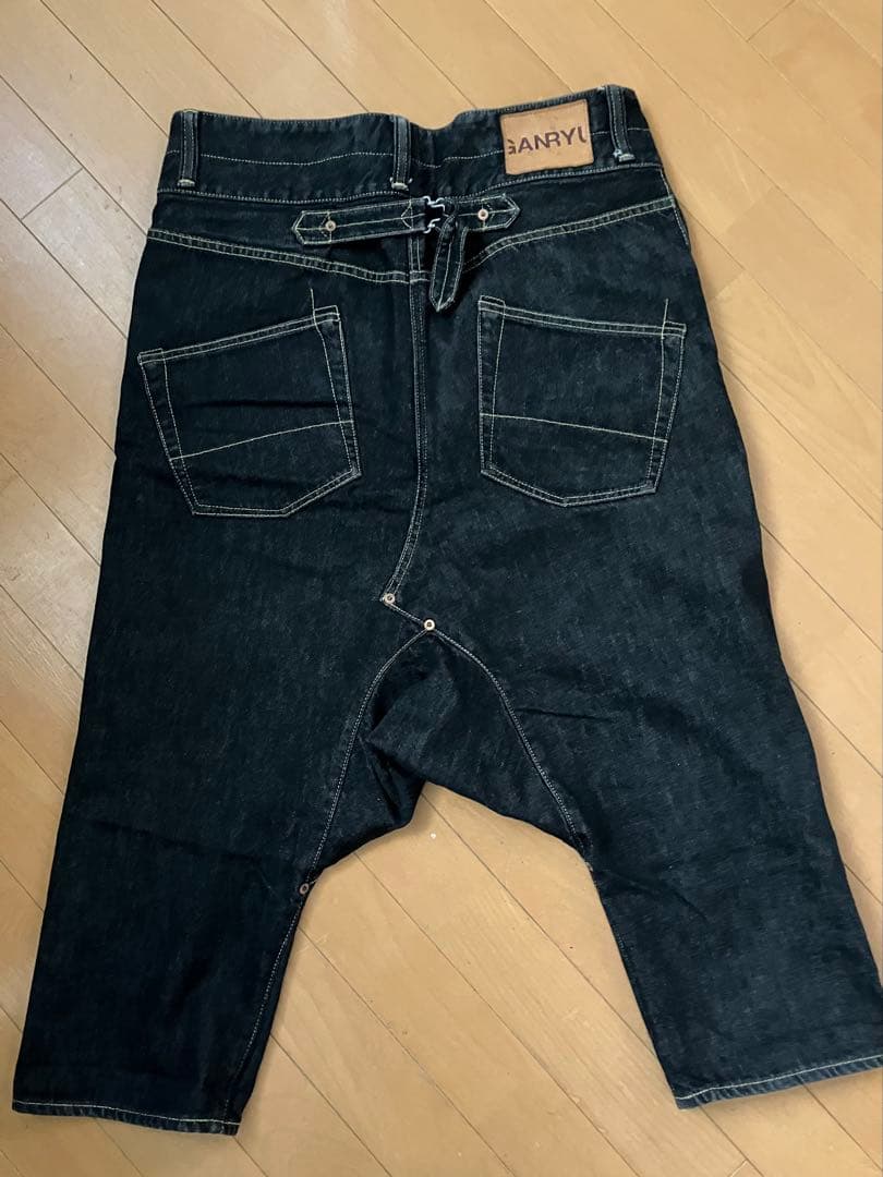 【GANRYU】サルエルパンツ　ブラック