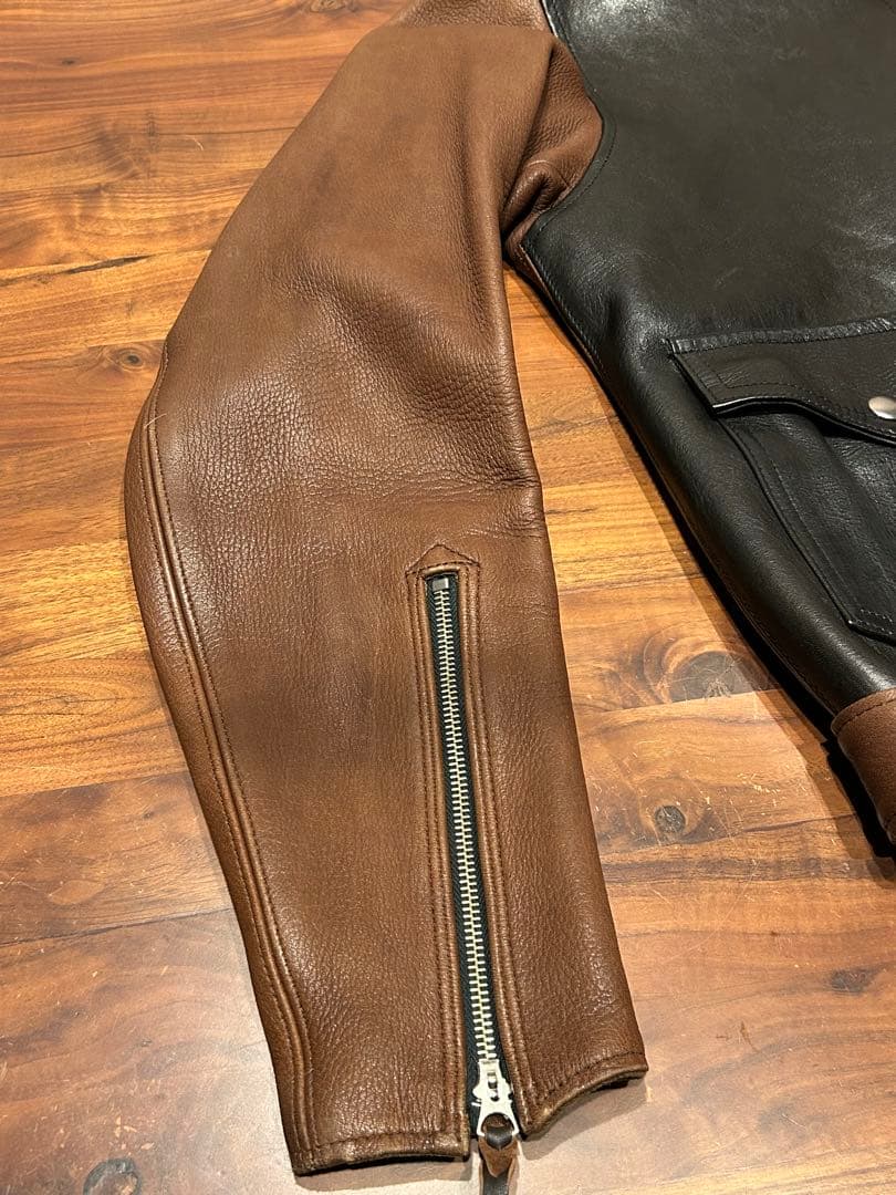 Heller's cafe ヘラーズカフェ モーターサイクルジャケット　38