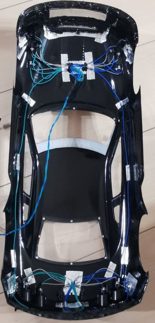 1/10 日産 R35 GT-R LED14灯 ボディ ラジコン RC