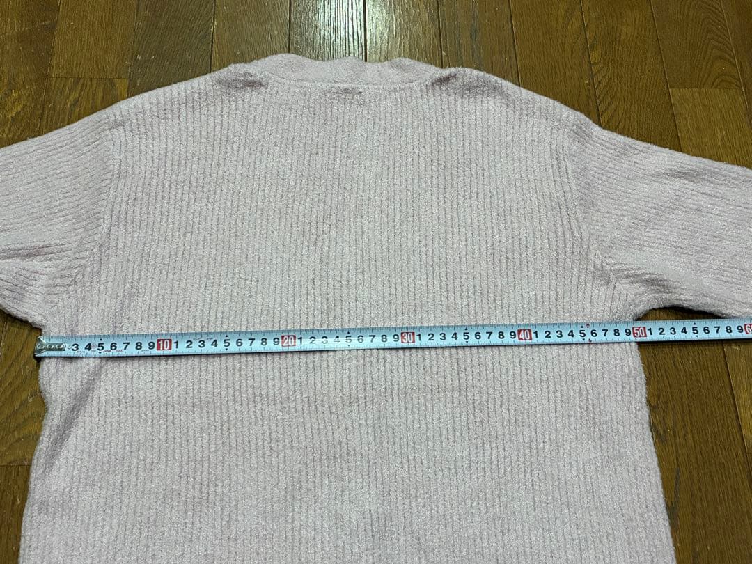 ジェラートピケ　カーディガンとズボンのセットアップ　薄いピンク