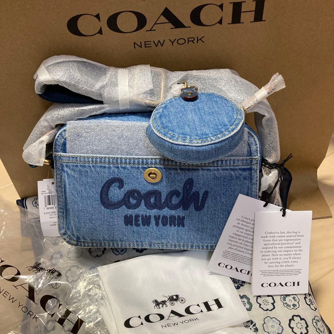 新品未使用☆COACH☆デニム☆ショルダーバッグ☆クロスボディ☆