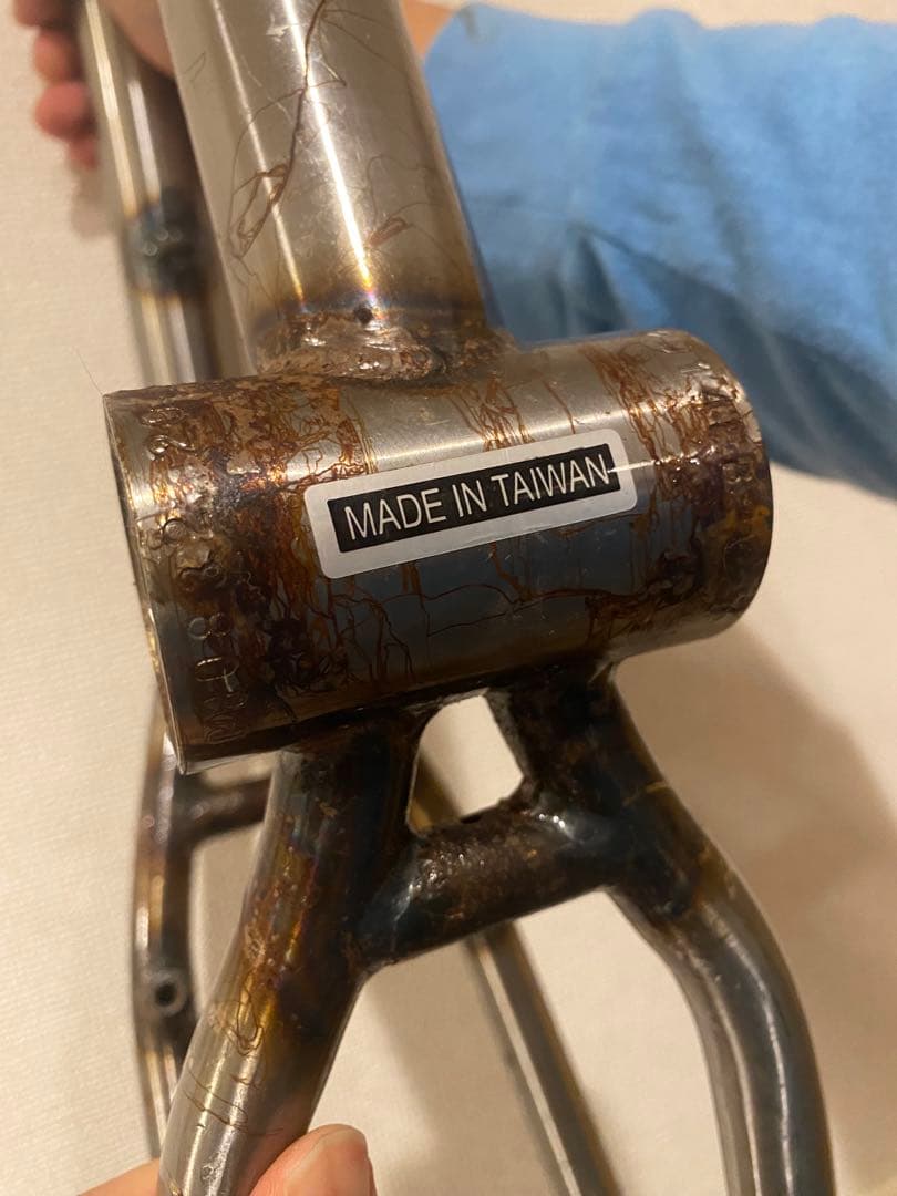 BMX 希少品 FBM Bike Co. BMXフレーム クリア クロモリレア