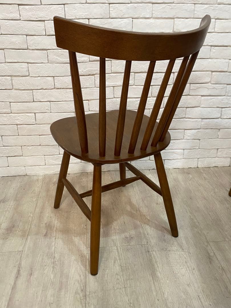 【ノーラ】ダイニングテーブル＋チェア　2脚セット　ウィンザーチェア