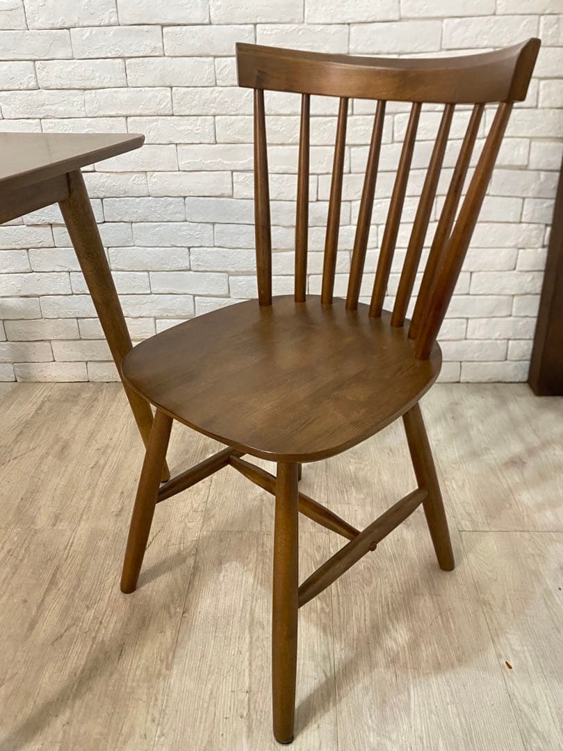 【ノーラ】ダイニングテーブル＋チェア　2脚セット　ウィンザーチェア