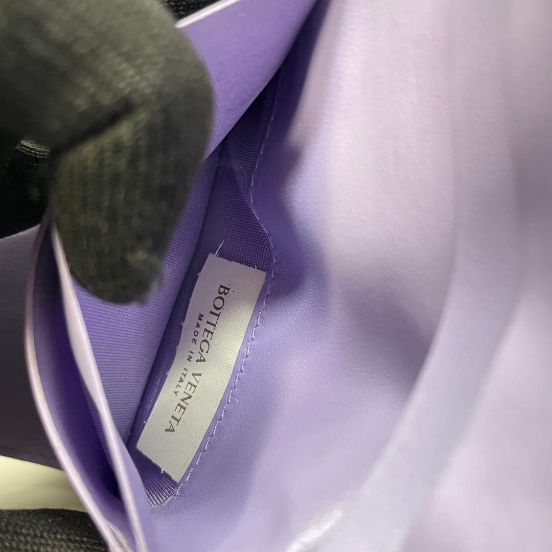 2978 ボッテガヴェネタ 三つ折り財布 カセット マキシ パープル レザー