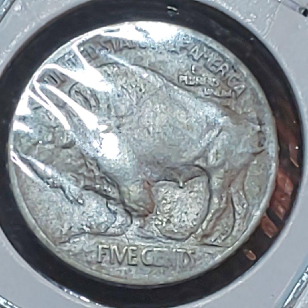 1913年 【初年度】【初期】バッファロー 5セント【盛り土】