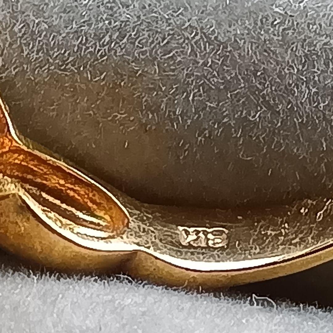 ターコイズトルコ石付リングK１８　 重量合計４.２gの単純計算価格７７,４００円