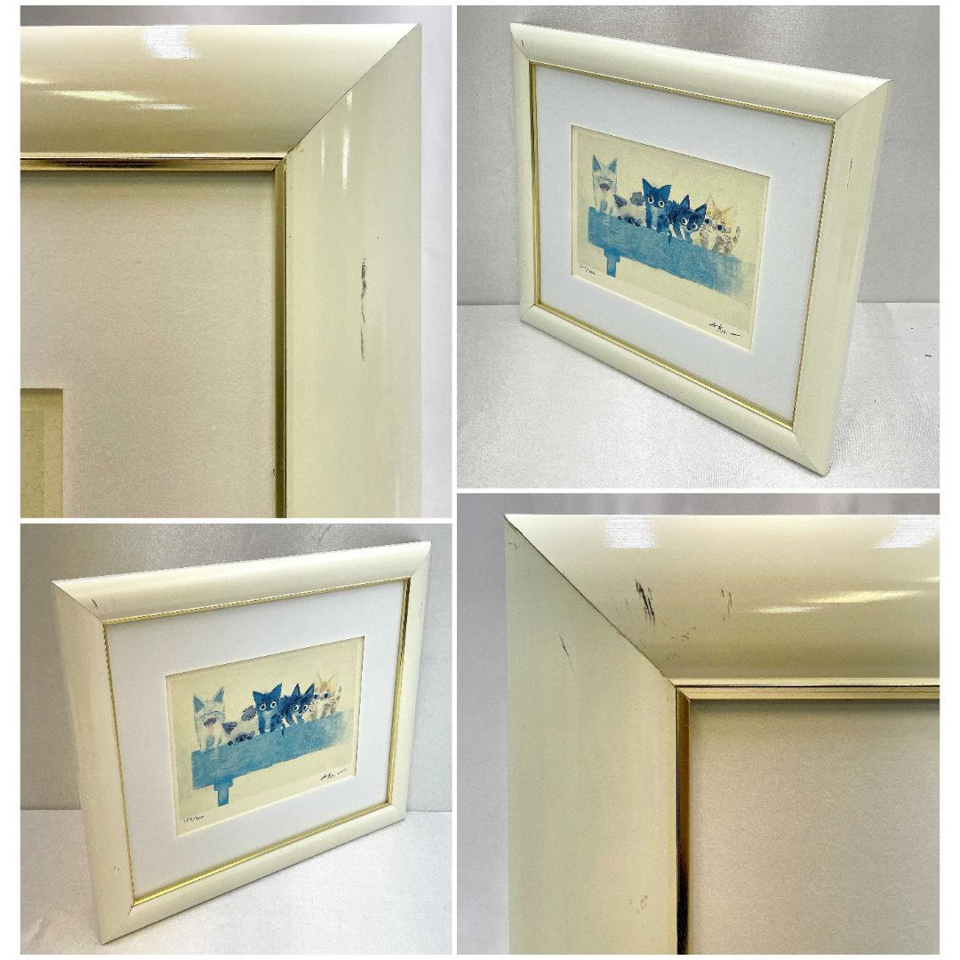 真作保証 渡辺あきお『スマイル』ダイヤモンド・スクリーン版画