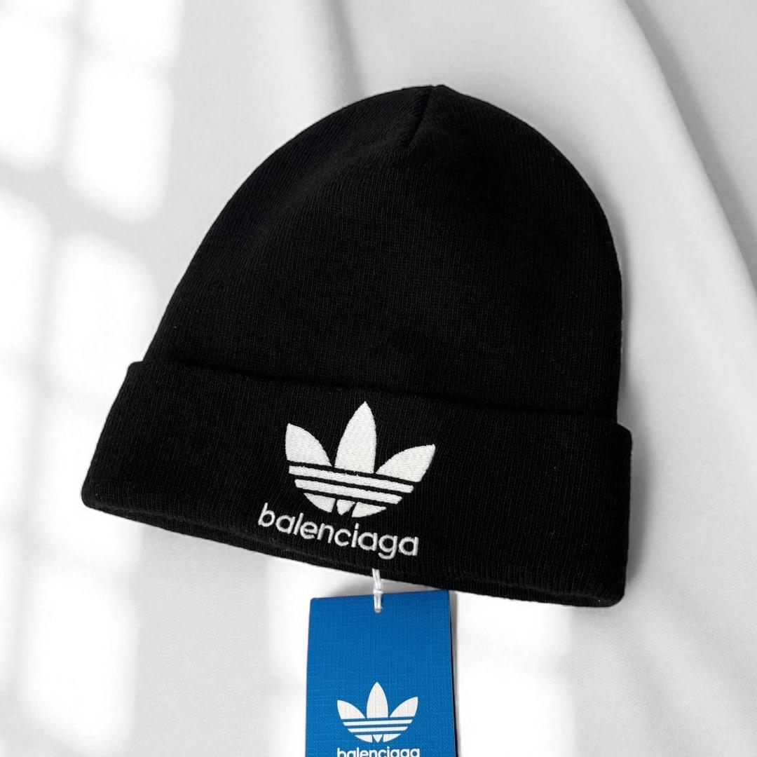 未使用品 アディダス バレンシアガ ビーニー ニット帽 ブラック 帽子