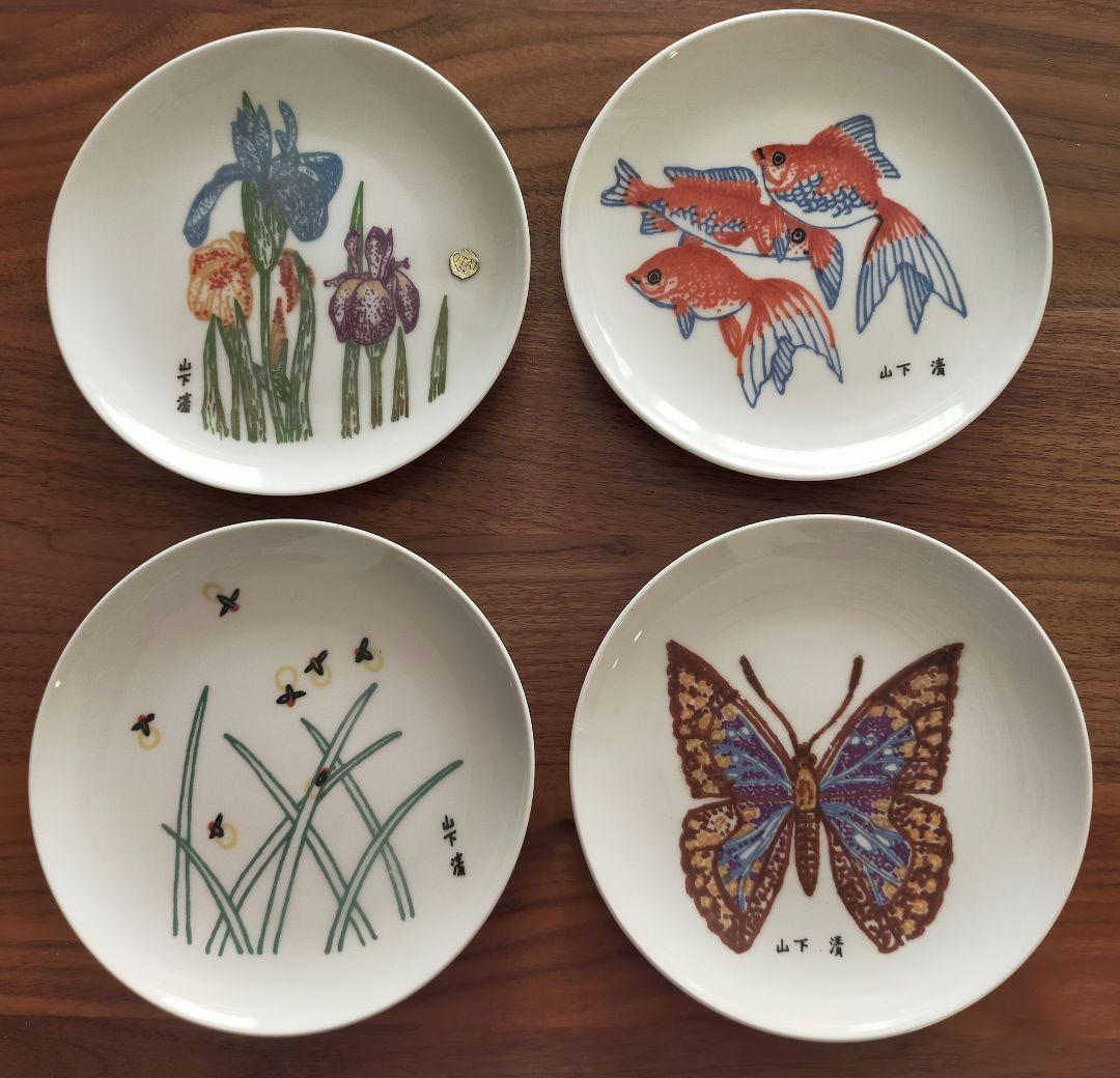 ニュートーキョー絵皿　山下清　4枚セット