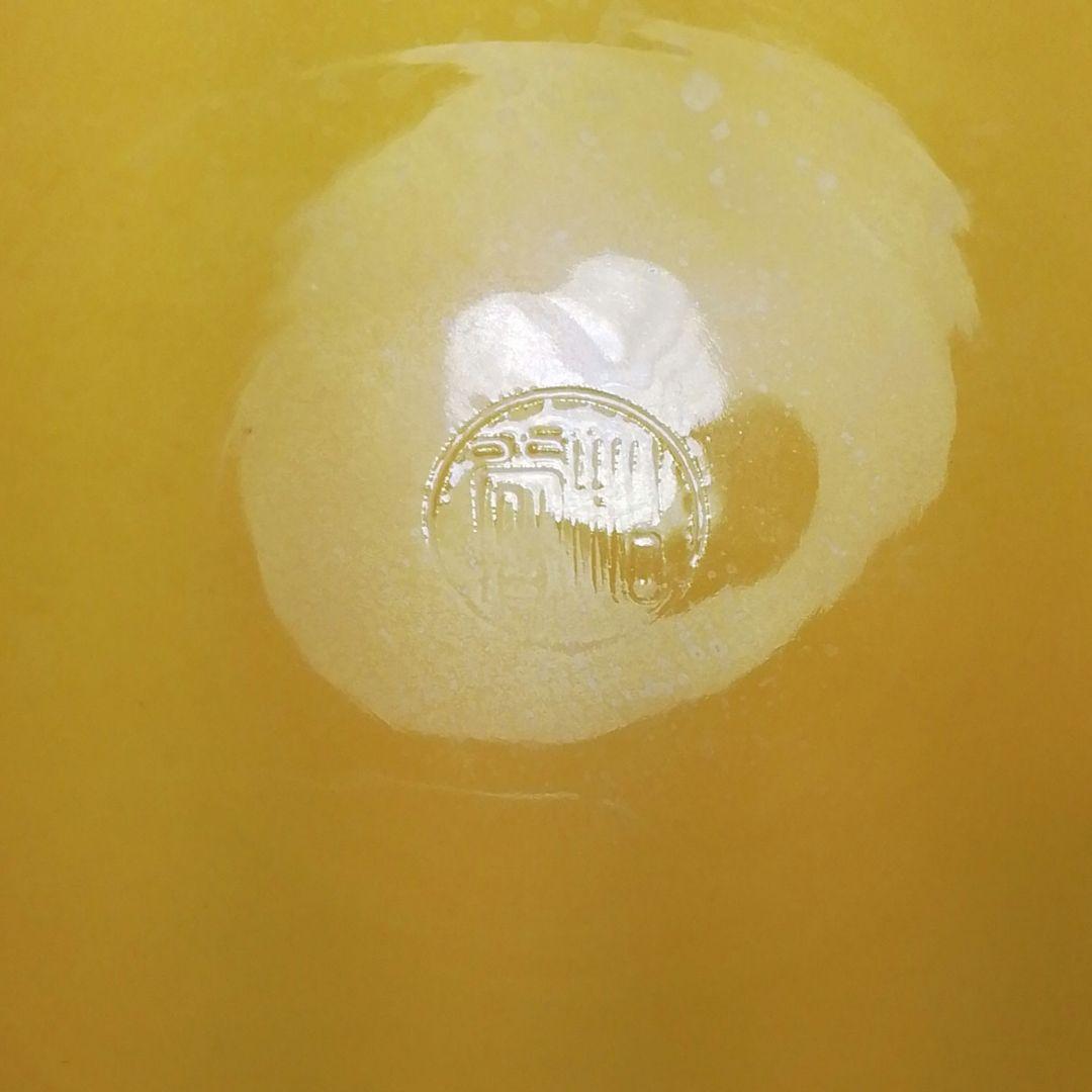 Ｓ５７０　水指　『黄交趾　荒磯』『叶松谷造』　共箱　茶道具