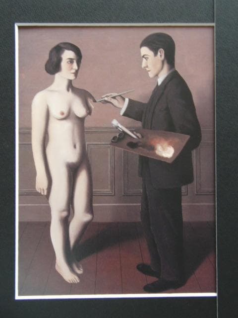 ルネ・マグリット、無謀な企て、希少な画集より、新品高級額・額装付